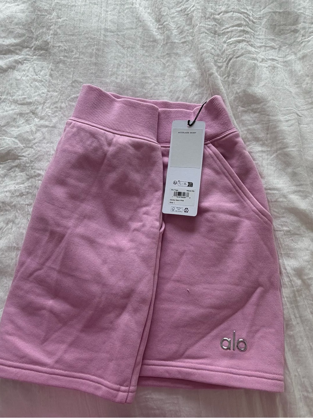 ALO CANDY HEART PINK SKIRT - Picture 2 of 3